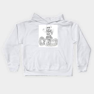 Kumi Coloring Book Page Kids Hoodie